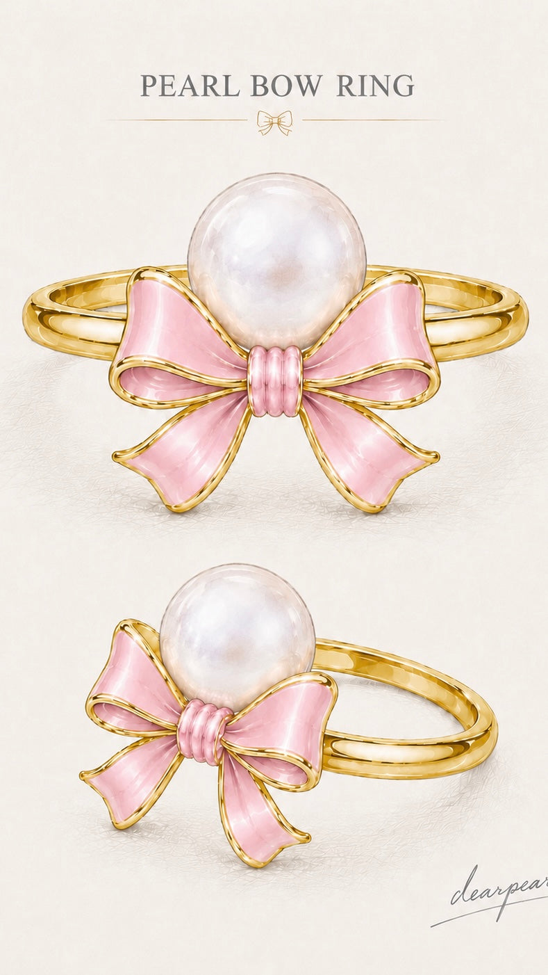 The DearPearl Bow Ring