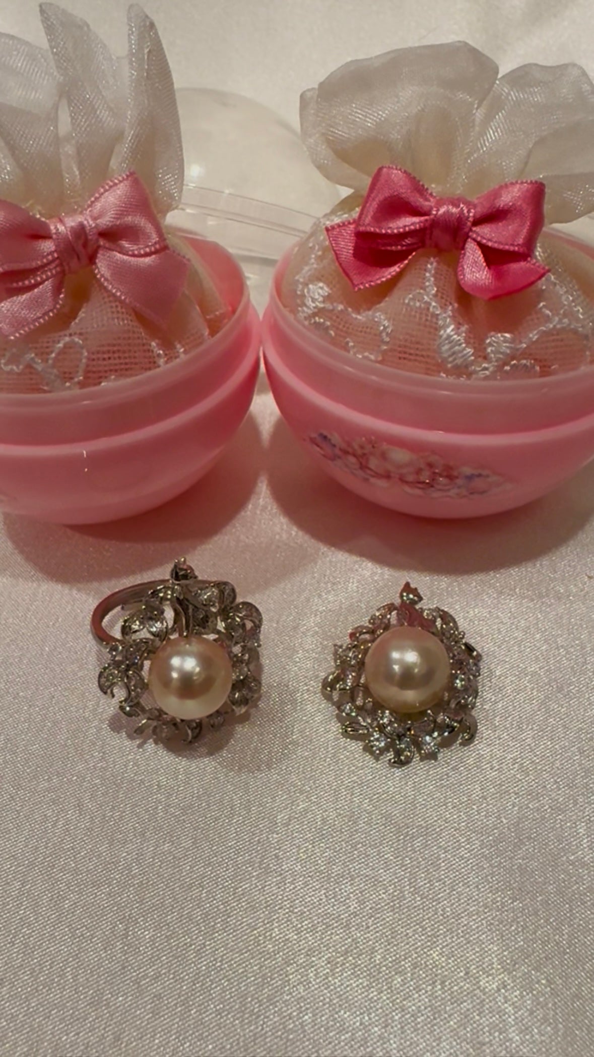 Akoya Pearl Ring & Pendant Set