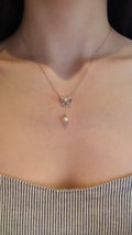 Pearl Bow Necklace