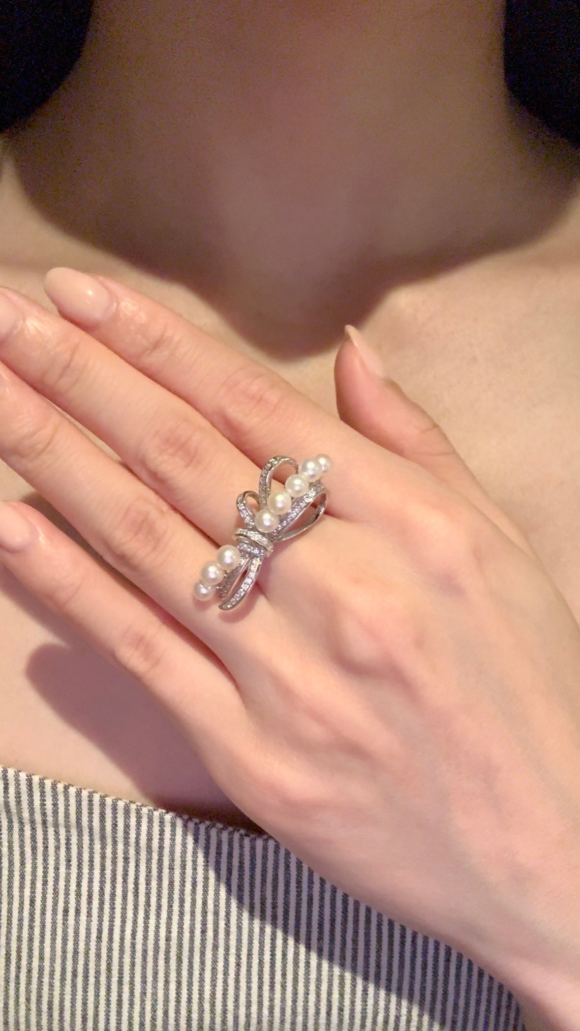 Pearl Bow Ring