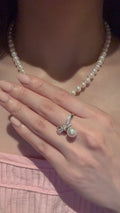 Akoya Pearl Bow Ring
