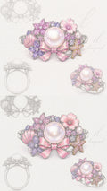 The Rosy Tide Reverie Ring - Made to Order